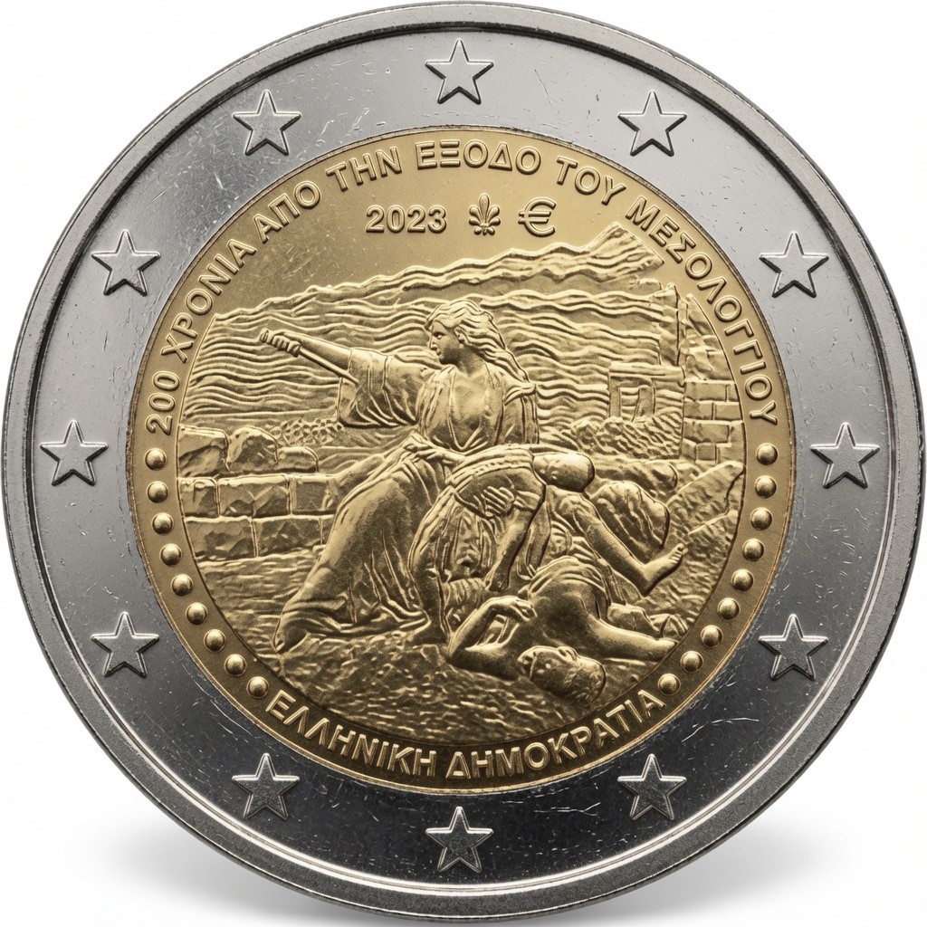 2 euros 200e anniversaire Exode de Missolonghi – Grèce – 2026