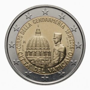 2 euros 200e anniversaire de la Gendarmerie du Vatican - Vatican - 2016