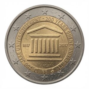 2 euros 200 ans de l'Université de Gand - Belgique - 2017