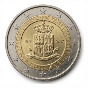 2 euros 200 ans de l'Université de Liège - Belgique - 2017