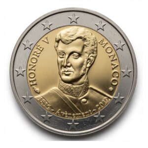 2 euros 200e anniversaire de l’accession au trône du Prince Honoré V - Monaco - 2019