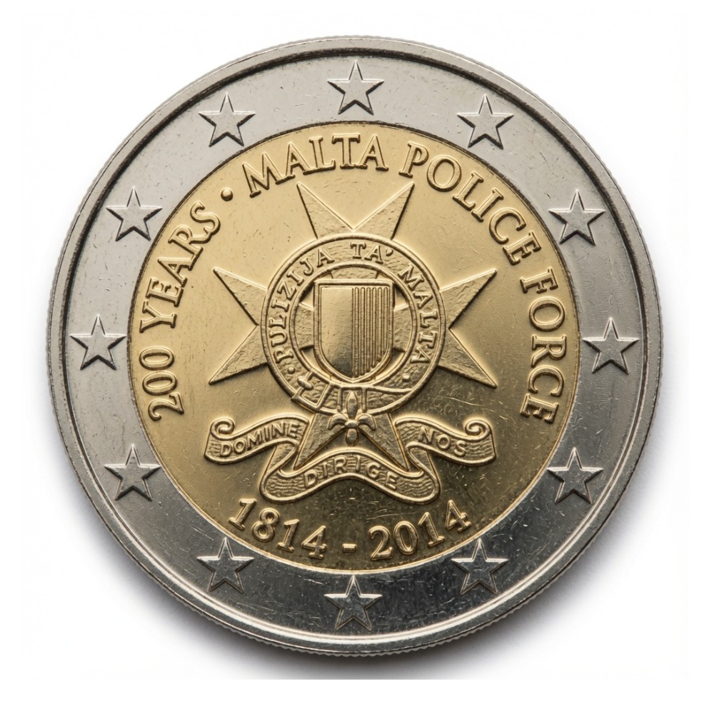 2 euros 200e anniversaire de la police maltaise - Malte - 2014