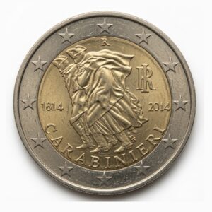 2 euros 200e anniversaire de l'Arme des Carabiniers - Italie - 2014