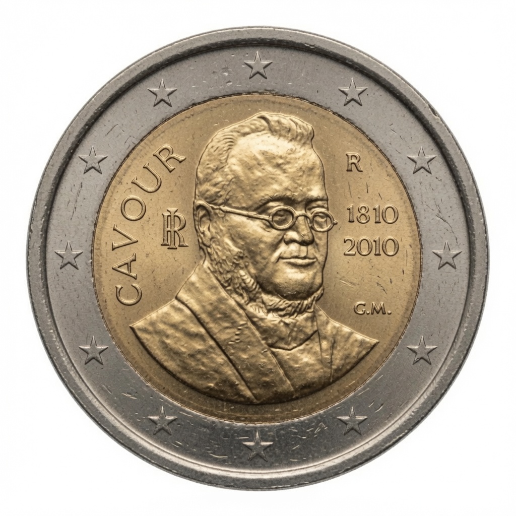2 euro 200e geboortedag van Camillo Cavour – Italië – 2010