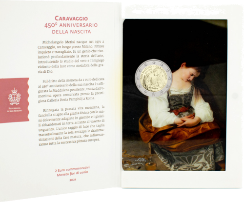 2 euro Caravaggio – San Marino – 2021