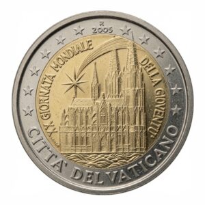 2 euros 20es Journées mondiales de la jeunesse (Cologne) - Vatican - 2005