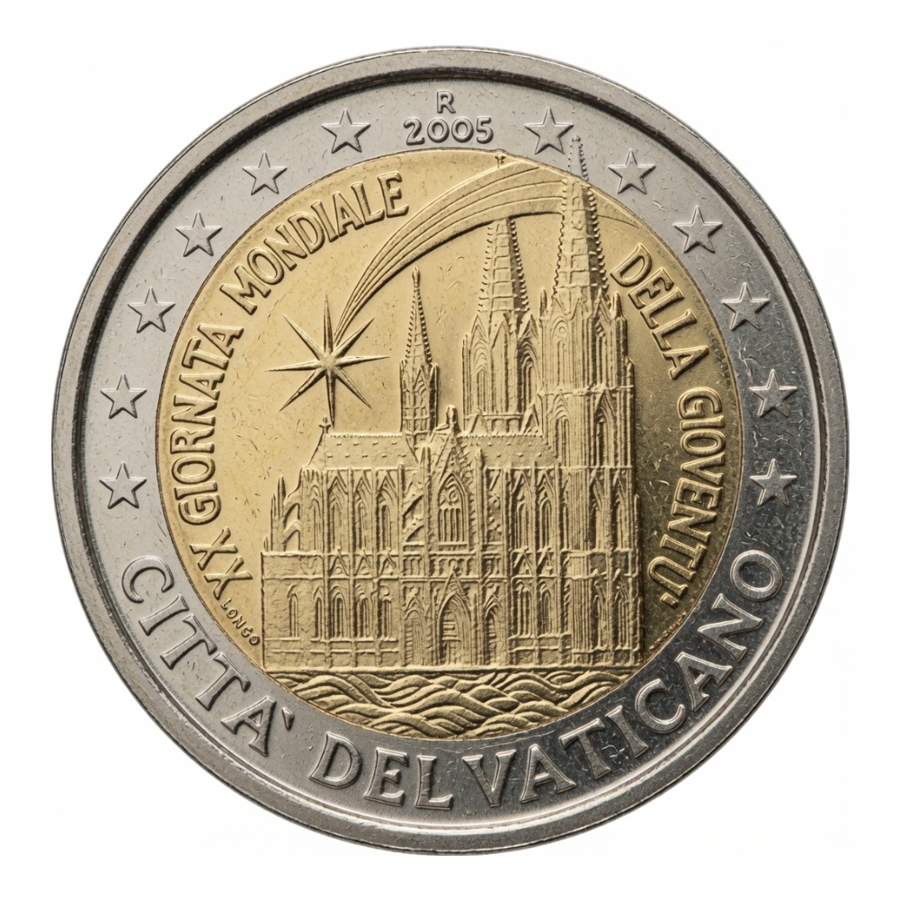 2 euros 20es Journées mondiales de la jeunesse (Cologne) - Vatican - 2005