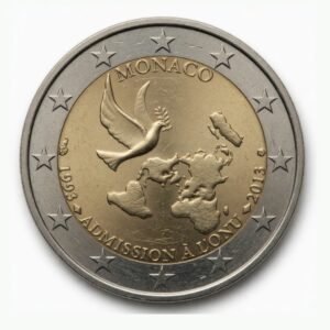 2 euros 20e anniversaire de l'admission à l'ONU - Monaco - 2013
