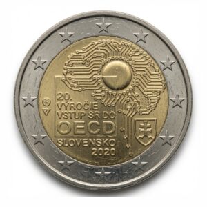 2 euros 20e anniversaire de l’adhésion de la Slovaquie à l’OCDE - Slovaquie - 2020