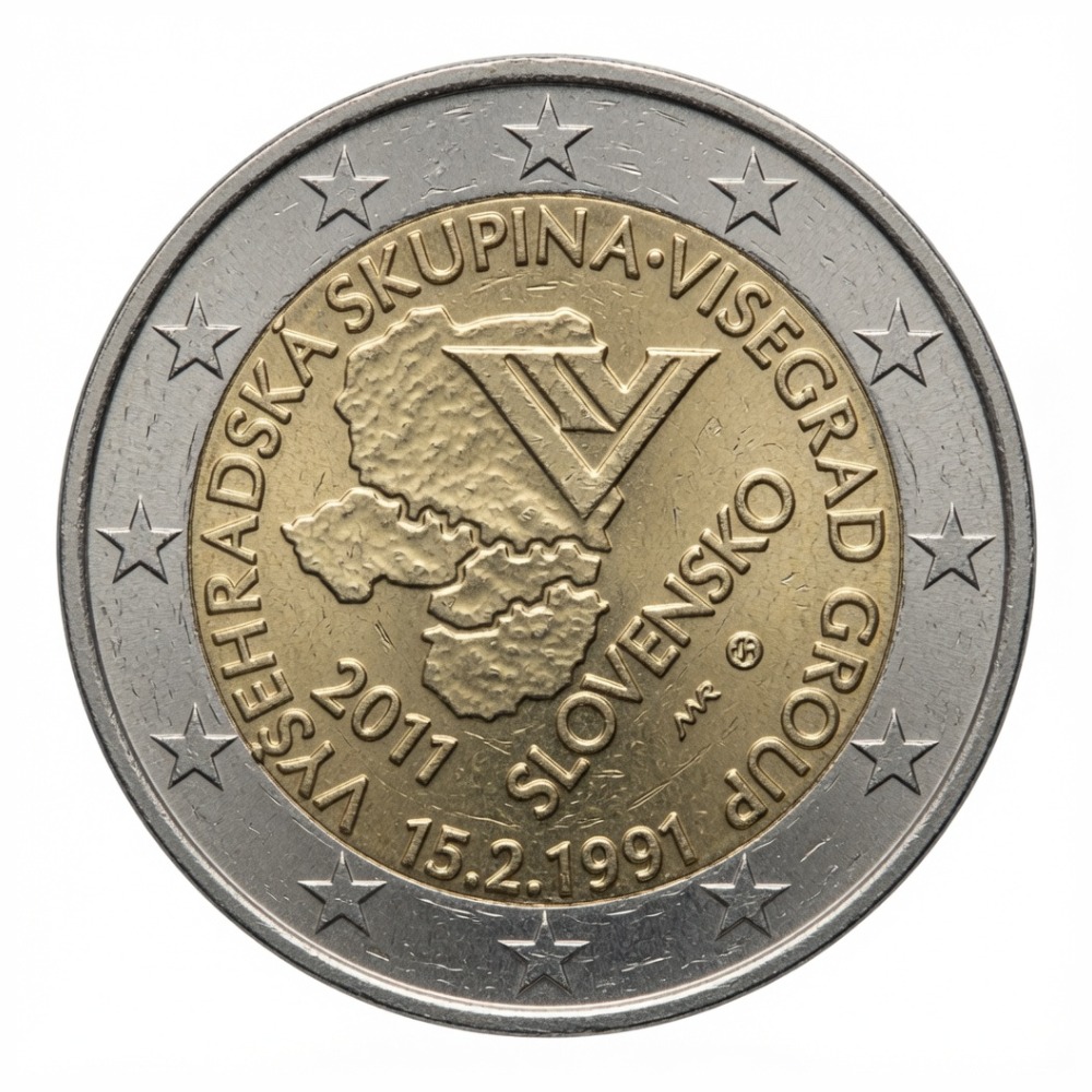 2 euros 20e anniversaire du Groupe de Visegrád - Slovaquie - 2011