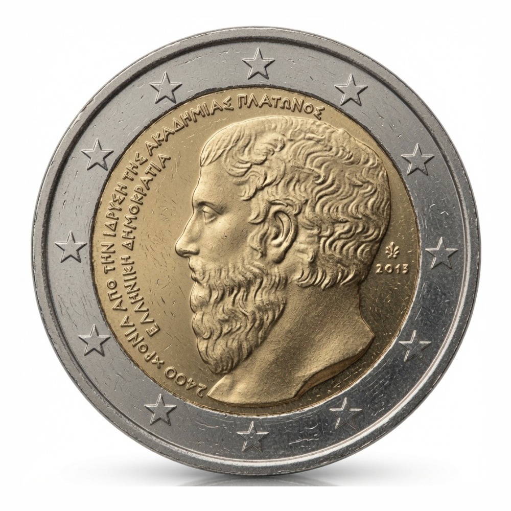 2 euros 2400e anniversaire de l'Académie de Platon - Grèce - 2013