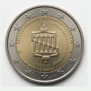 2 euros 25e anniversaire de la Réunification allemande - Saint-Marin - 2015