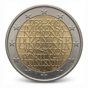 2 euros 250e anniversaire de l’Imprimerie nationale portugaise - Portugal - 2018