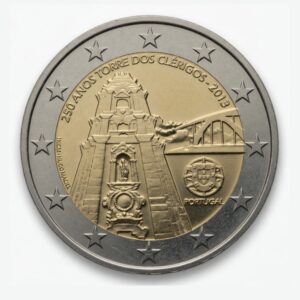 2 euros 250e anniversaire de la Torre dos Clérigos (Porto) - Portugal - 2013