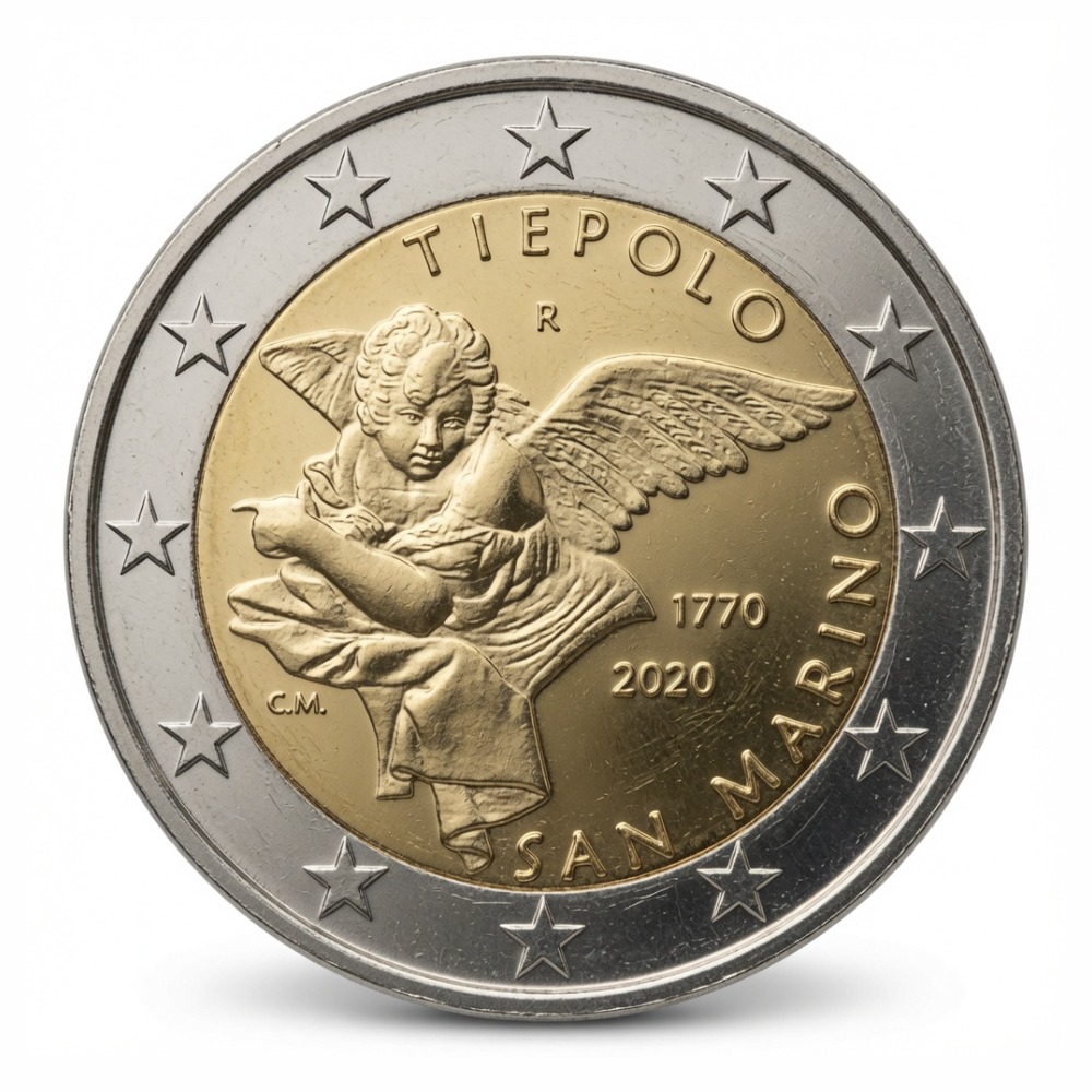 2 euros 250e anniversaire de la mort de Giambattista Tiepolo - Saint-Marin - 2020