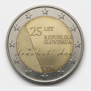 2 euros 25e anniversaire de l'indépendance - Slovénie - 2016