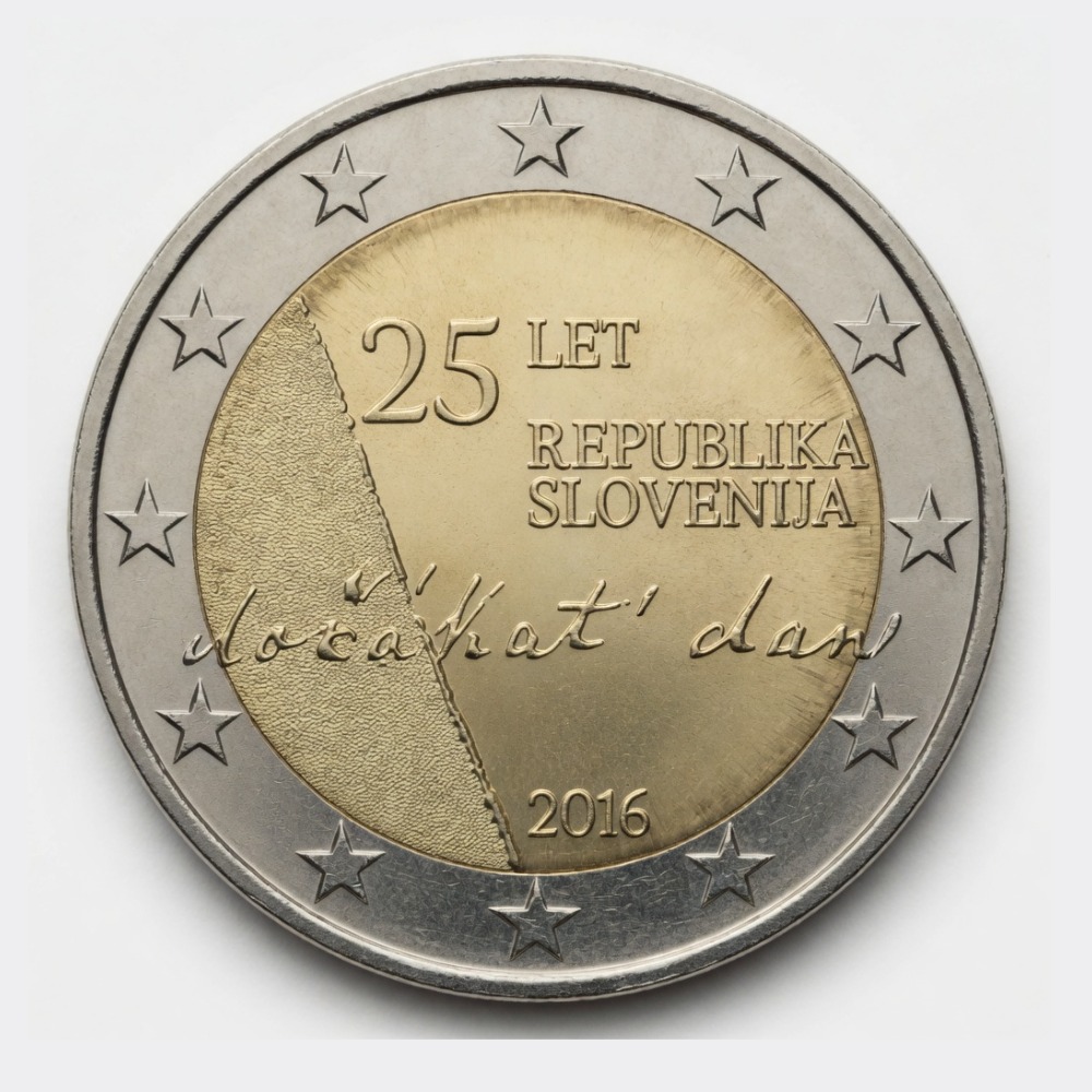 2 euros 25e anniversaire de l'indépendance - Slovénie - 2016