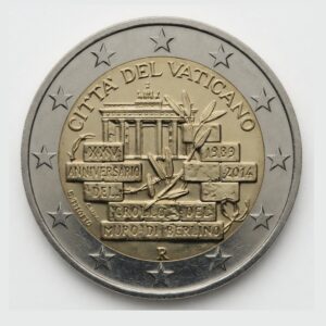 2 euros 25e anniversaire de la chute du mur de Berlin - Vatican - 2014