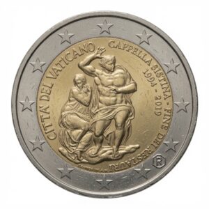 2 euros 25e anniversaire de la fin de la restauration de la chapelle Sixtine - Vatican - 2019