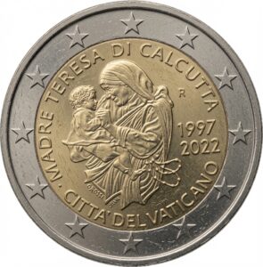 2 euros Mère Teresa – Vatican – 2022