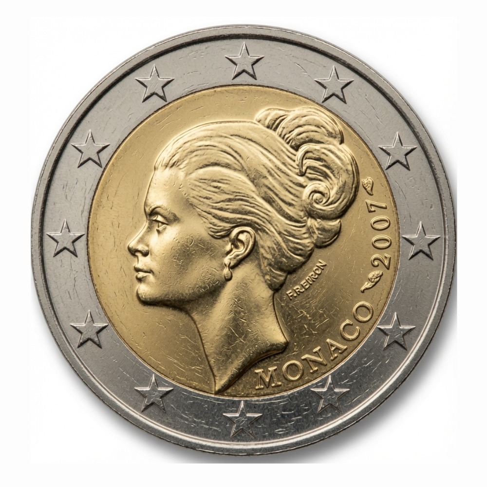 2 euros 25e anniversaire de la mort de la princesse Grace Kelly – Monaco – 2007