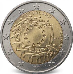 2 euro 30e verjaardag van de Europese vlag (gemeenschappelijke uitgifte) – 2015