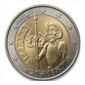 2 euros 400e anniversaire de la première édition de Don Quichotte - Espagne - 2005