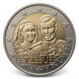 2 euros 40e anniversaire du mariage du Grand-Duc Henri – Luxembourg – 2021