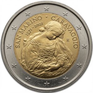 2 euros commémorative Caravage - Saint Marin - 2021