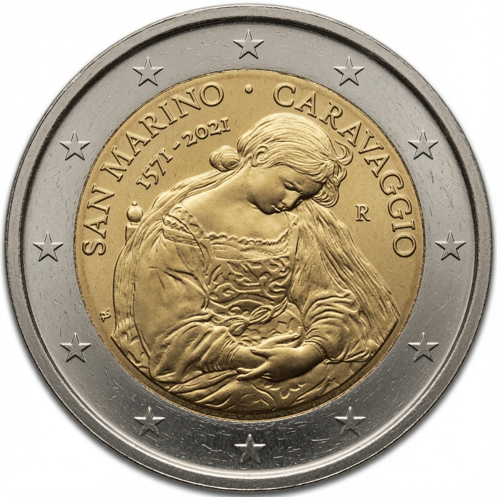 2 euros commémorative Caravage – Saint Marin – 2021
