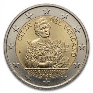 2 euros commémorative Caravage - Vatican - 2021