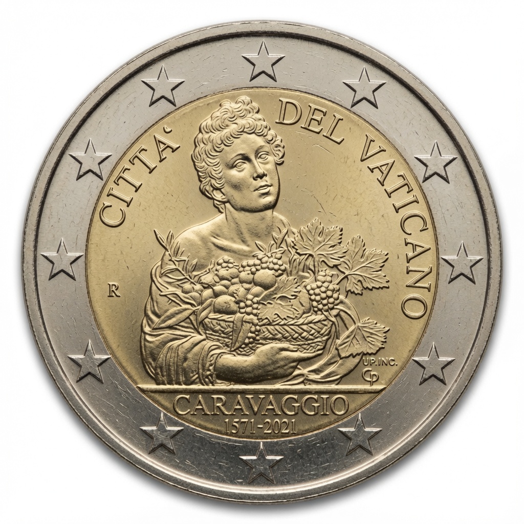 2 euros commémorative Caravage – Vatican – 2021