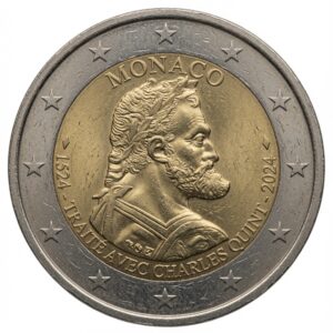 2 euros 500e anniversaire du traité avec Charles Quint – Monaco – 2024