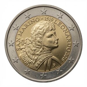 2 euros 500e anniversaire de la mort de Léonard de Vinci - Italie - 2019