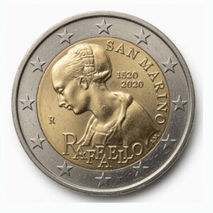 2 euros 500e anniversaire de la mort de Raphaël - Saint-Marin - 2020