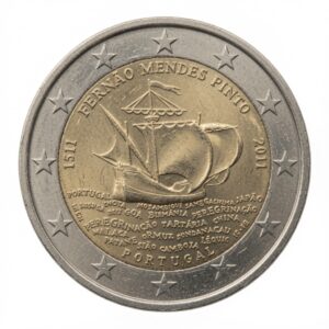 2 euros 500e anniversaire de la naissance de Fernão Mendes Pinto – Portugal – 2011