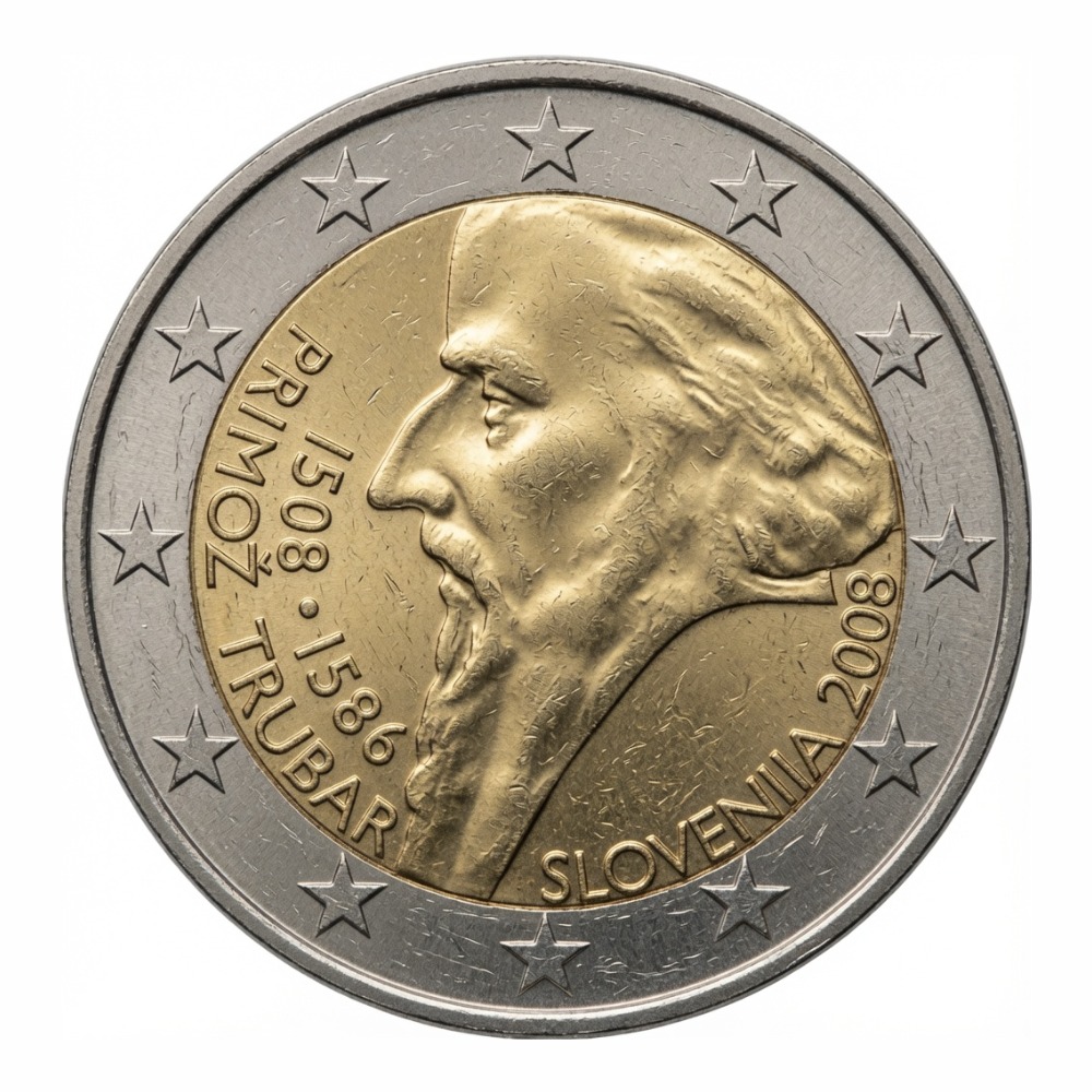 2 euros 500e anniversaire de la naissance de Primož Trubar - Slovénie - 2008