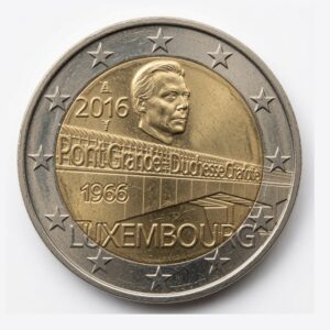 2 euros Pont Grande-Duchesse Charlotte - Luxembourg - 2016