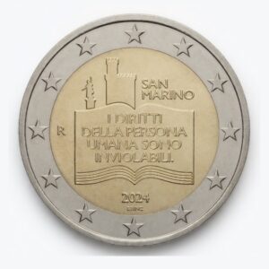 2 euros 50e anniversaire de la Déclaration des droits des citoyens - Saint-Marin - 2024