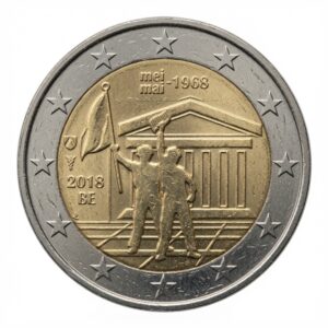 2 euros 50e anniversaire des événements de mai 1968 - Belgique - 2018