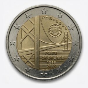 2 euros Pont du 25 Avril - Portugal - 2016