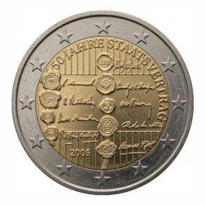 2 euros 50e anniversaire du Traité d'État autrichien - Autriche - 2005