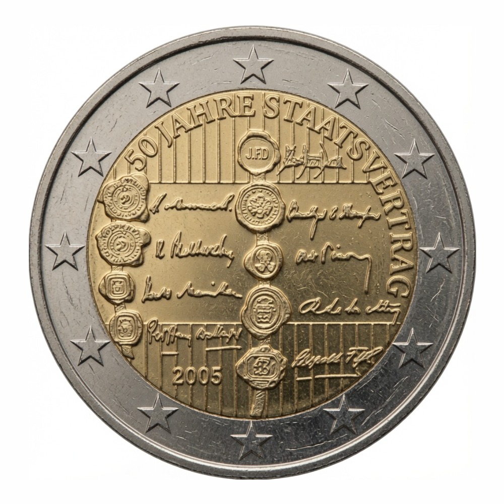 2 euros 50e anniversaire du Traité d'État autrichien - Autriche - 2005
