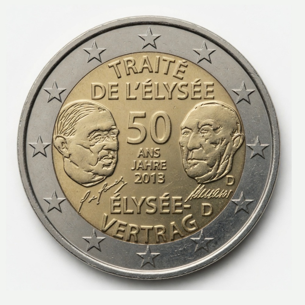 2 euros 50e anniversaire du traité de l'Élysée - Allemagne - 2013