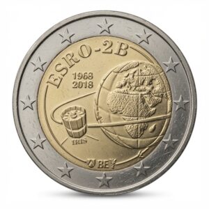 2 euros 50e anniversaire du lancement du satellite ESRO 2B - Belgique - 2018