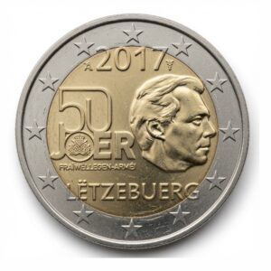 2 euros 50 ans du service militaire volontaire - Luxembourg - 2017