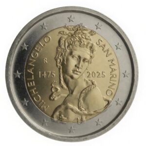 2 euros 550 ans de Michel-Ange – Saint-Marin – 2025