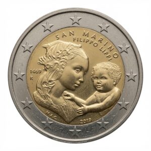 2 euros 550e anniversaire de la mort de Filippo Lippi - Saint-Marin - 2019