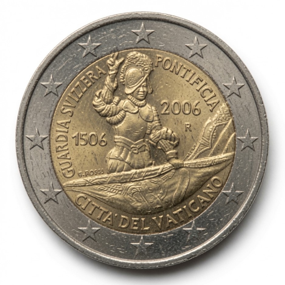 2 euro 5e eeuwfeest van de Pauselijke Zwitserse Garde – Vaticaanstad – 2006