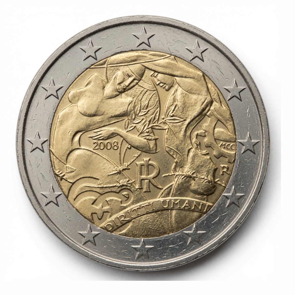 2 euros 60e anniversaire de la Déclaration universelle des droits de l’homme - Italie - 2008
